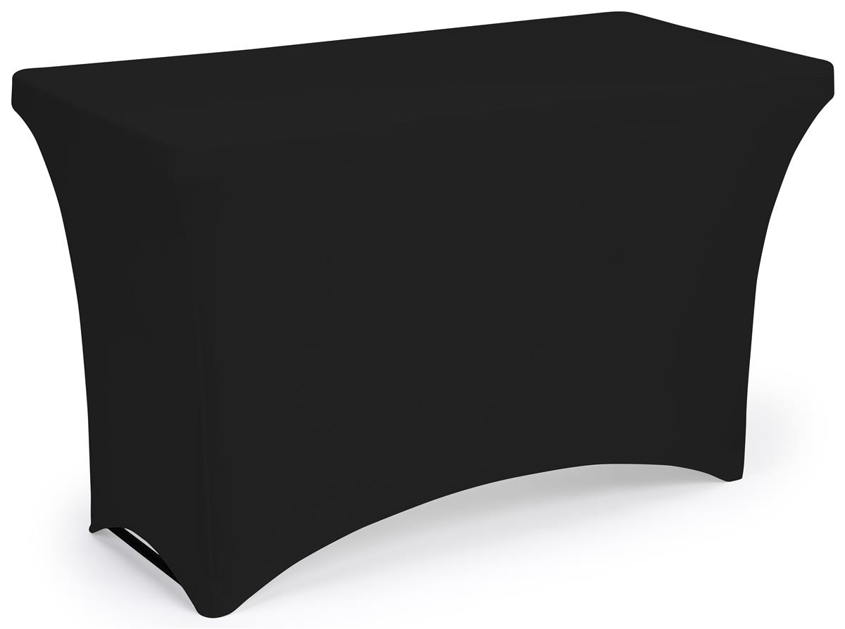 Stretch table cloth with polyester construction
