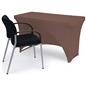 Brown stretch table cloth
