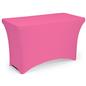  29 inch wide pink stretch table cloth 