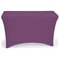 Purple stretch table cloth with machine washable design