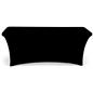 Black stretch table cloth with durable polyester fabric 
