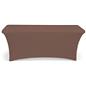 Stretch table cloth with brown coloring 