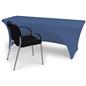 Stretch Table Cloth with Open Back Skirt Feature 