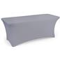 Gray stretch table cloth with seamless design 