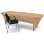 Stretch table cloth with solid tan coloring