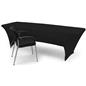 Stretch table cloth measure 29 inches wide by 96 inches long