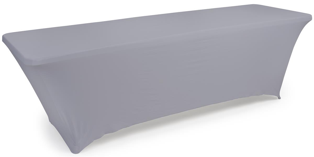 Gray stretch table cloth 