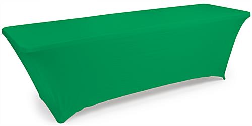 Kelly green stretch table cloth 