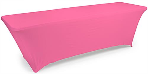 Pink stretch table cloth 