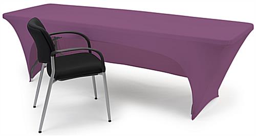 Stretch table cloth with fitted skirt