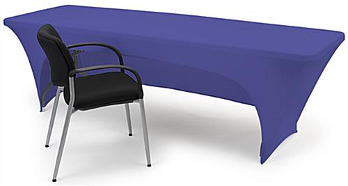 Durable stretch table cloth is made of polyester material 