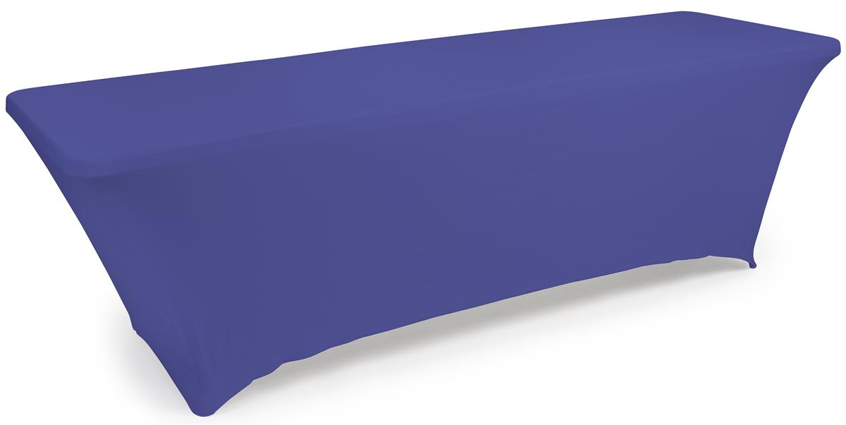 Royal blue stretch table cloth 