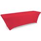 Red stretch table cloth