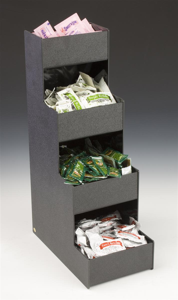 Compartmentalized Countertop Bin Organizer (4) Compartments