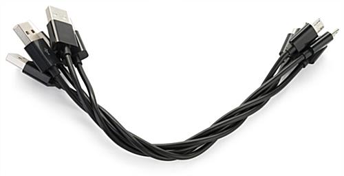5-pack micro USB short charging cables multi-unit set