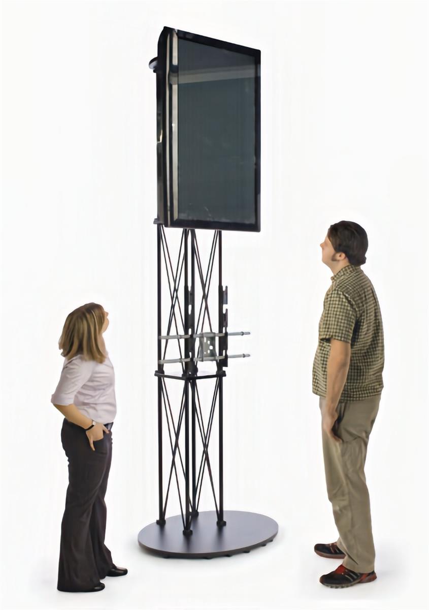 10' Portable Truss Trade Show TV Stand | Post Up Stand