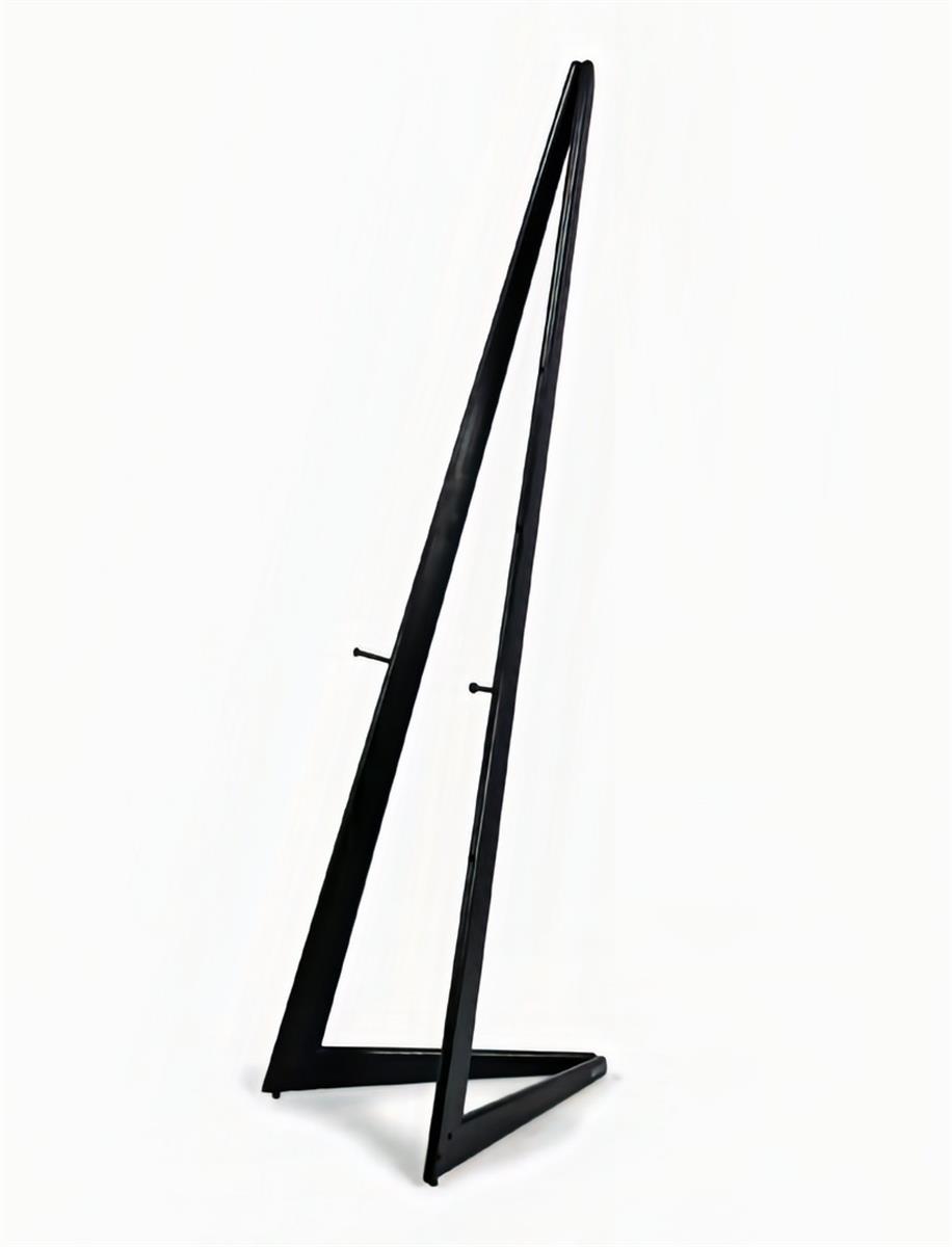 60 inches Tall Wooden Display Easel with Height-Adjustable Pegs Black 