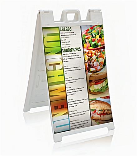 Double sided outdoor a-frame sign stand
