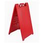 Double sided outdoor a-frame sign stand in red