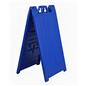 Double sided outdoor a-frame sign stand in blue