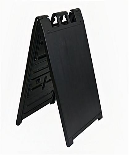 Double sided outdoor a-frame sign stand in black