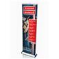 24"W retractable premium banner stand replacement graphics