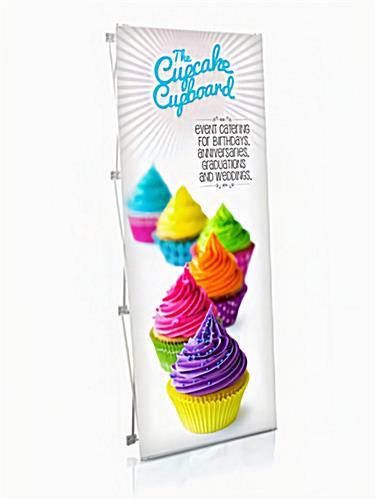 Custom printed replacement banner for the quick fabric pop-up banner stand