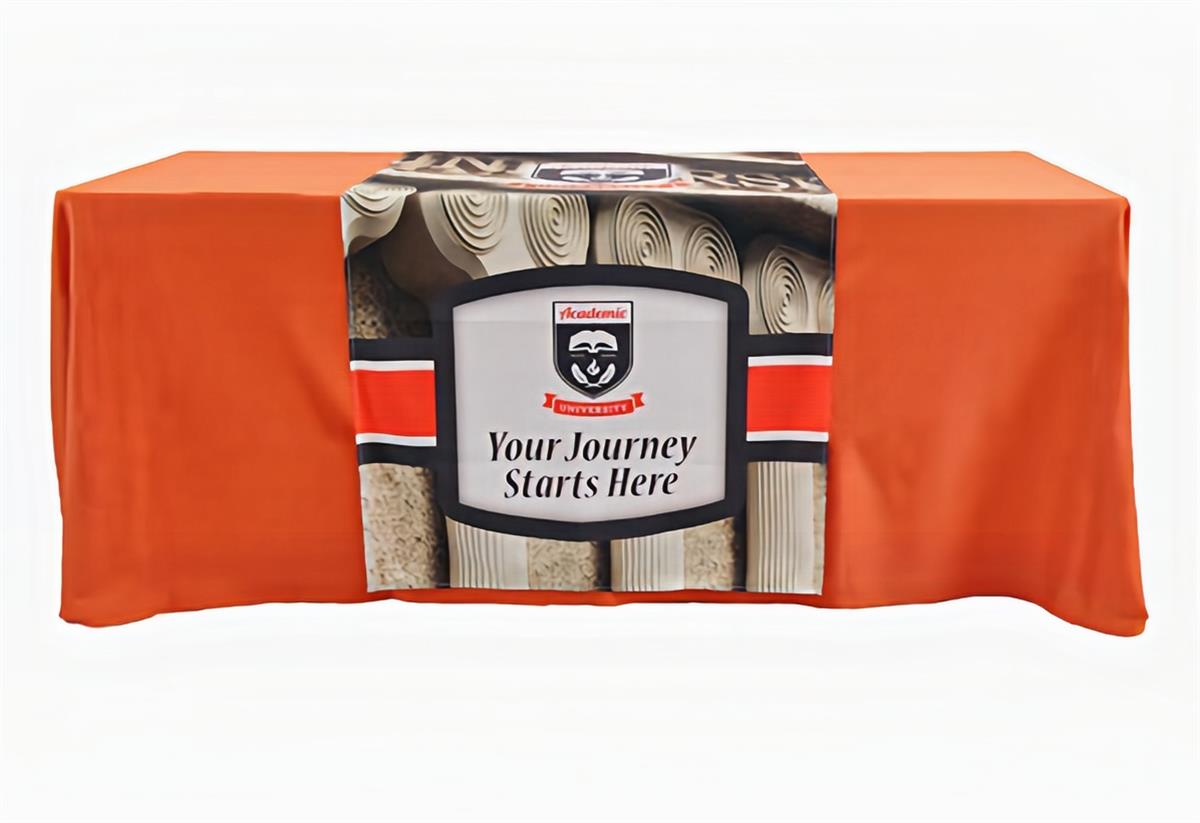 Table Throw with Custom Printed Runner Kit