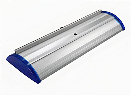 Banner stand end caps in various colors