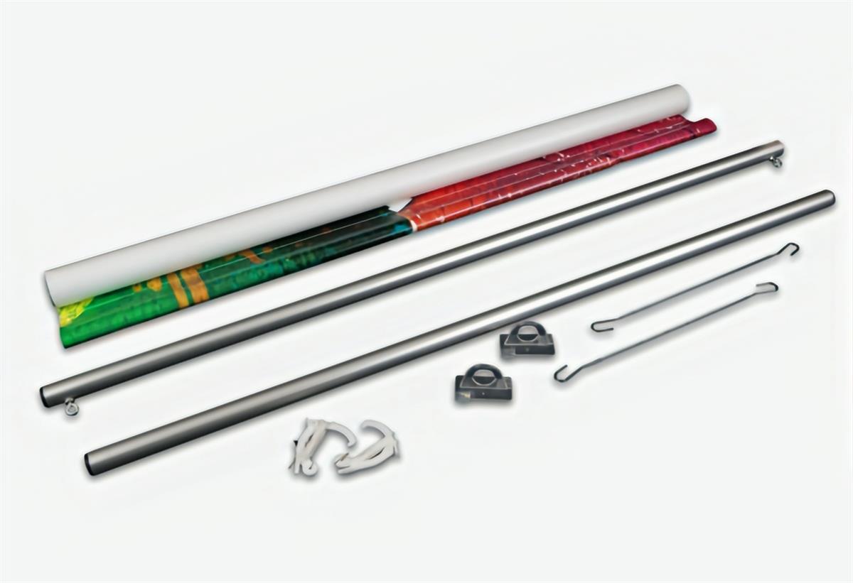 Aluminum Banner Rod Set Ceiling Hanging Printed Sign Display