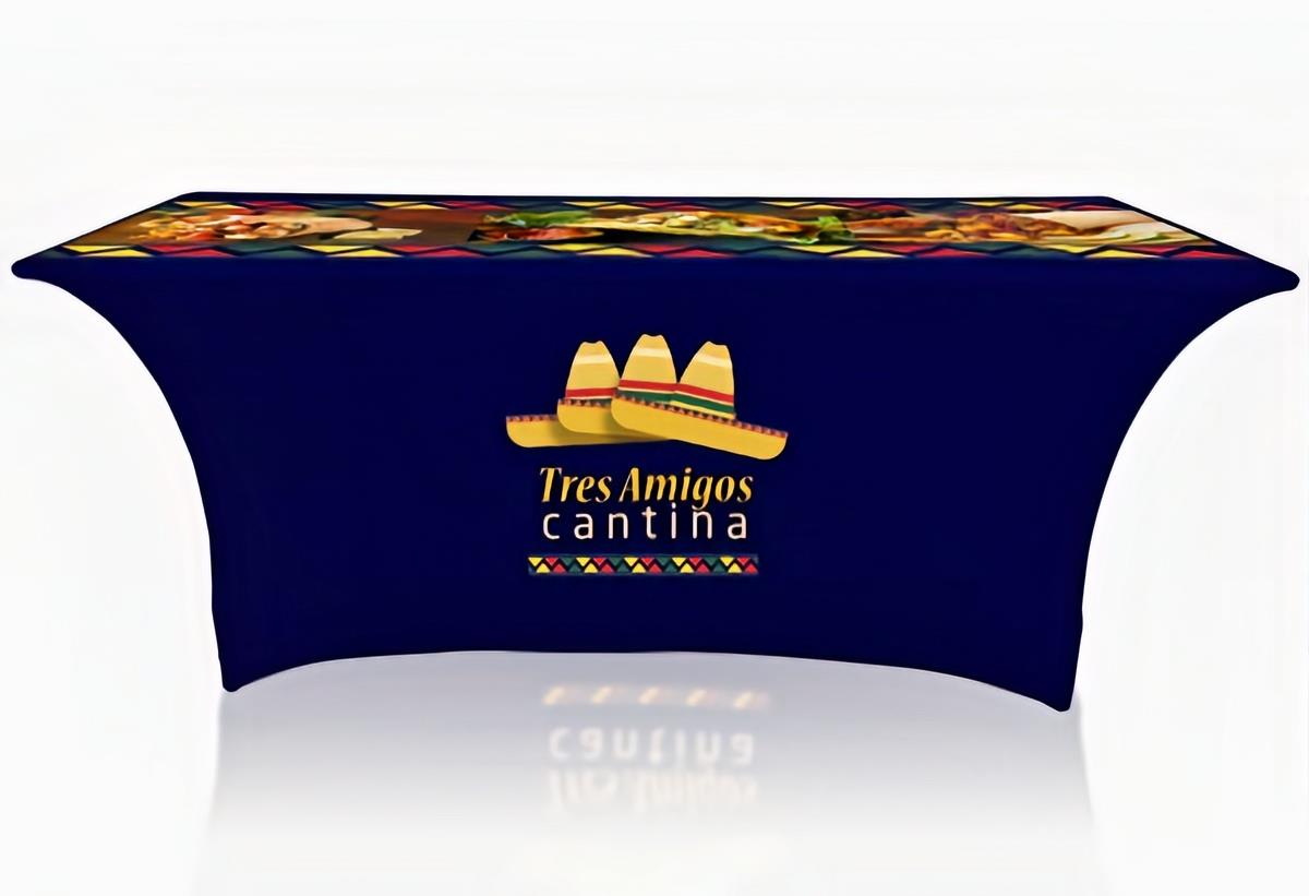 Custom Printed Fitted Table Cover 6' or 8' Printed Table Cover