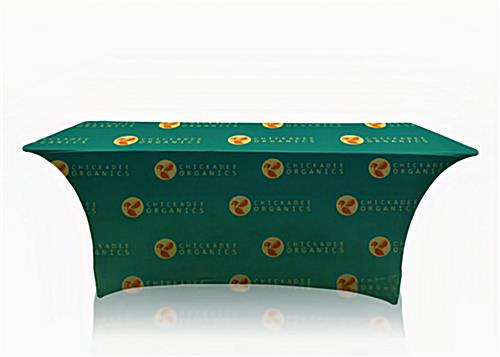 Custom printed stretch fabric table cover
