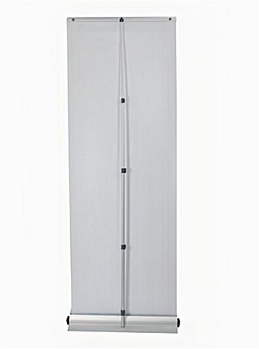 Back side of the Glow Retractable Banner Stand showing telescopic support pole