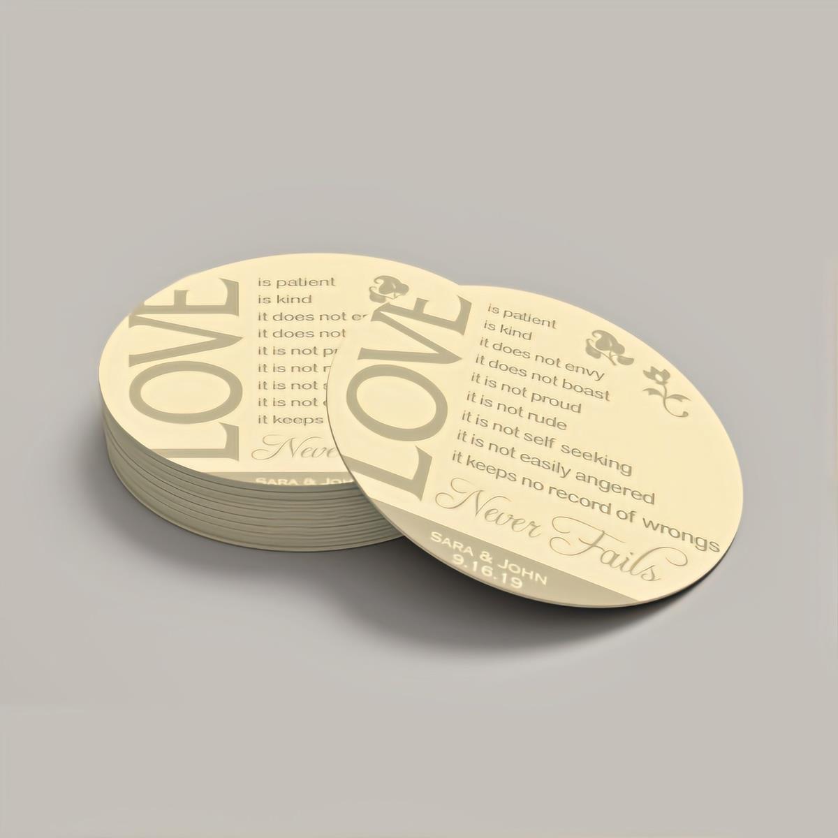 Custom Drink Coasters | Round Printed Restaurant & Bar Coasters