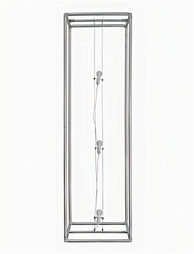 High rise trade show display tower with custom graphics