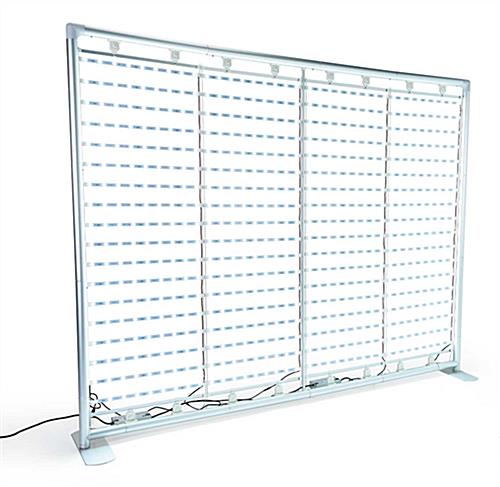 frame showing ladder lights of Ignite custom printed trade show backwall display
