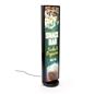 Floor standing rotating LED light box with printed graphics