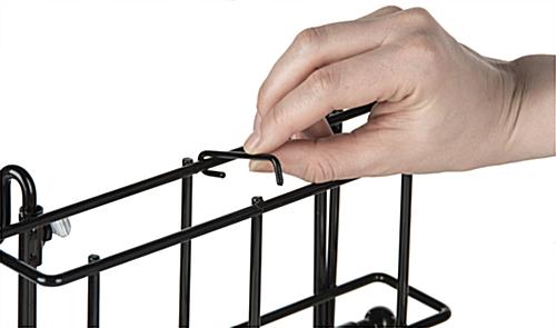 Black Wire Literature Pocket for A-Frame Sign For Brochures and Magazines