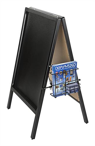 Black Wire Literature Pocket for A-Frame Sign and Sandwich Boards