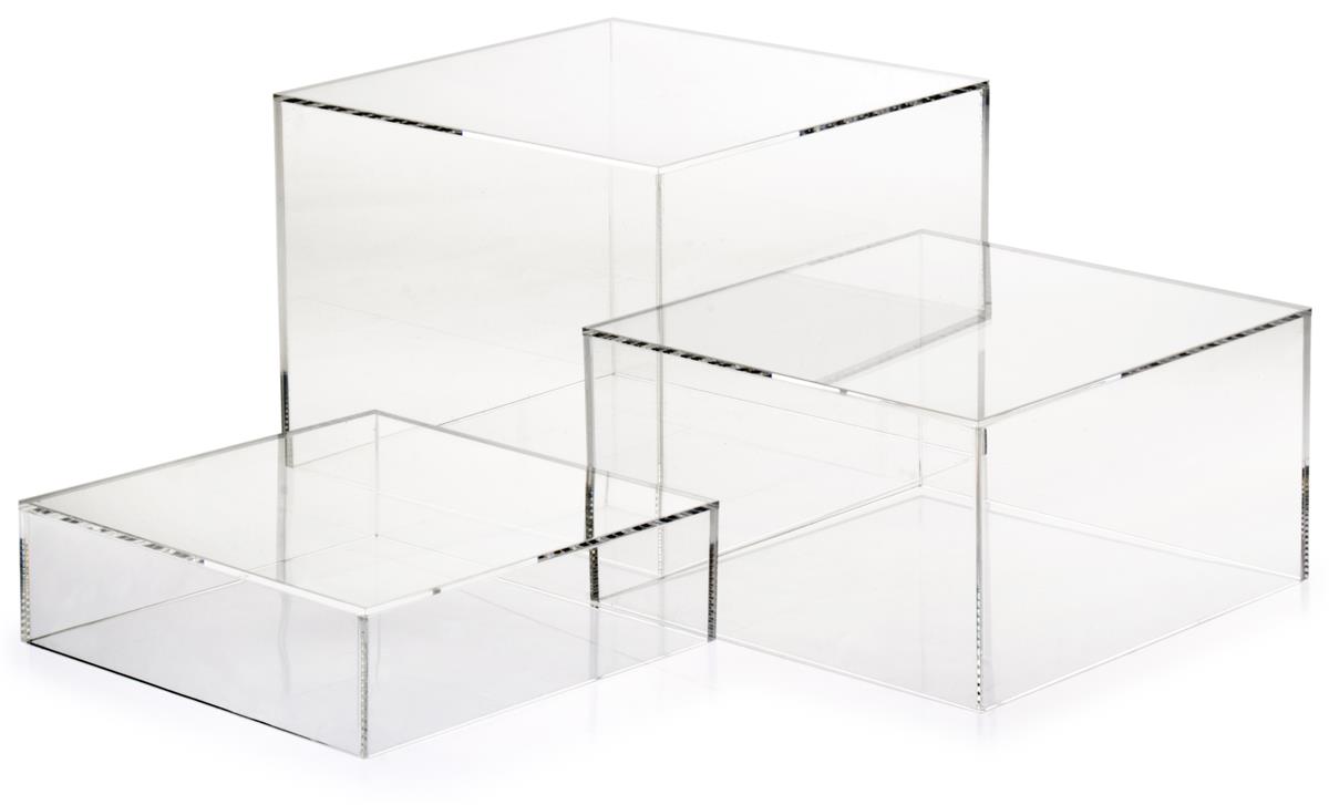 Clear Acrylic Cube Set Of 3   Accubepc Rw 2 Zoom 