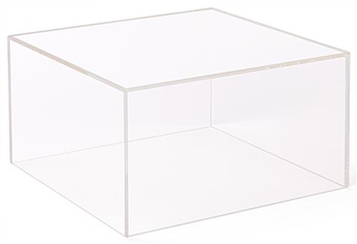 Clear Acrylic Cubes with Medium 4 Inch Tall Riser