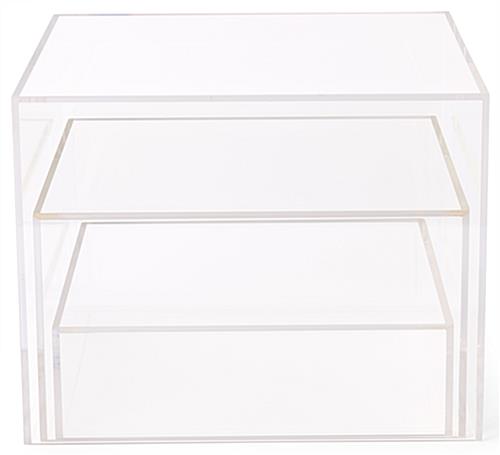 Clear Acrylic Cubes with Enviromentally Safe Material 