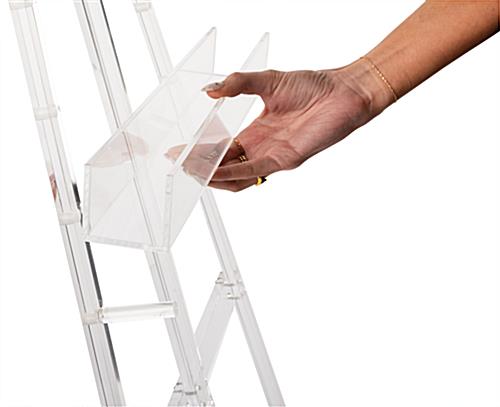 Adjustable acrylic artist easel with removable art tray
