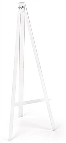Acrylic A frame floor easel with elegant transparent construction
