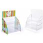 Three tier printed acrylic display shelves, choose either customized graphics or blank