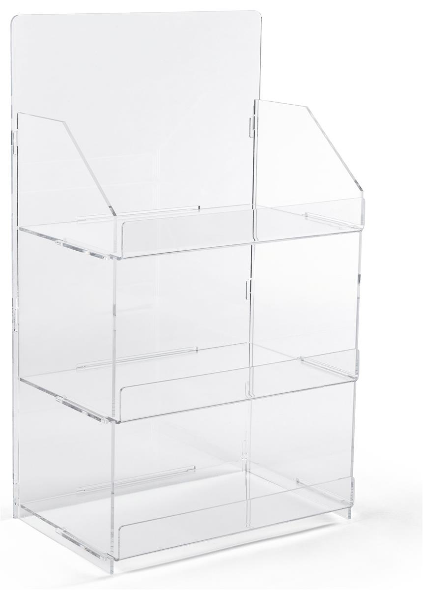 clear acrylic display stands