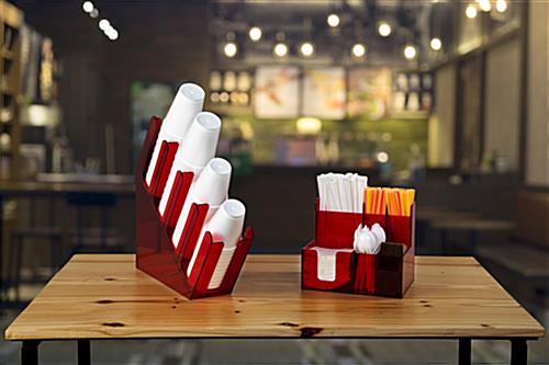 Bar organizer caddy for breakrooms and coffee shops