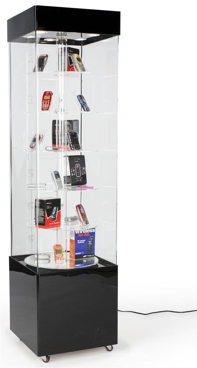 Rotating Display Case - Acrylic, 72