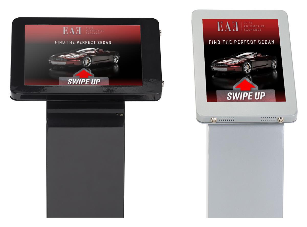 iPad Pro Kiosk Stand Dual AntiTheft Locking Enclosure