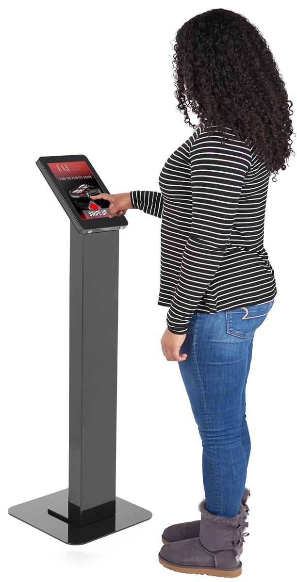 iPad Pro Kiosk Stand Dual AntiTheft Locking Enclosure